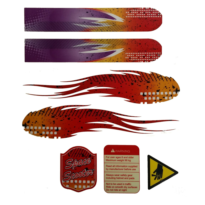 Space Scooter (x580) - Framestickers (Roze)