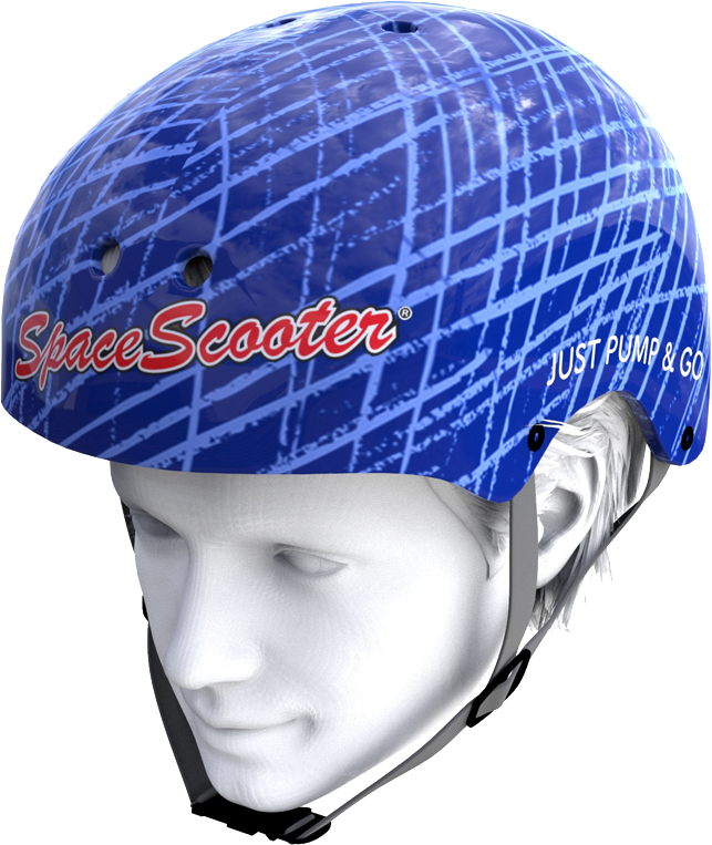 Space Scooter Helmet Blue