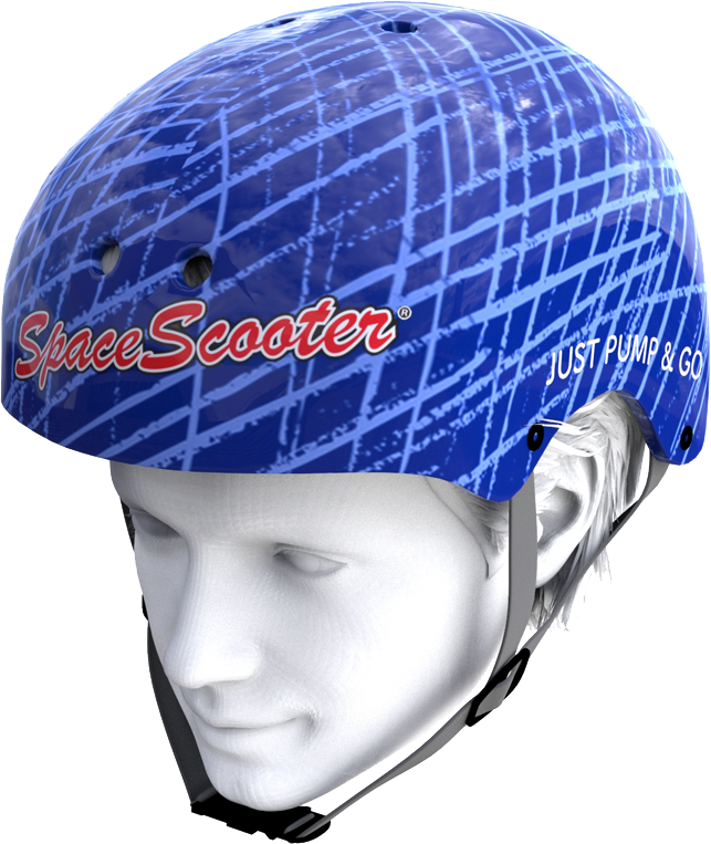 Space Scooter Helm Blauw